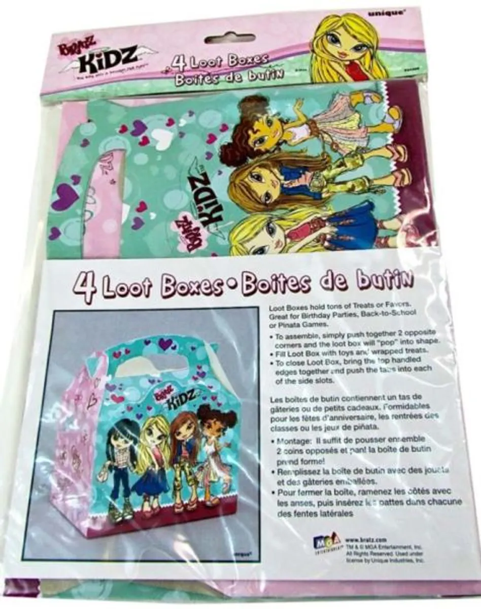 BRATZ - Unique Bratz Kids 4 Loot Boxes - Birthday Party