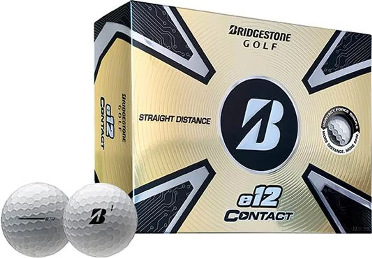 Bridgestone E12 Contact Flexativ Golfbolde - Hvid