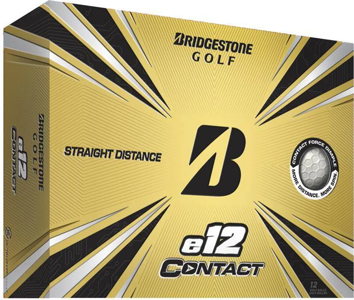 Bridgestone E12 Contact Golfbolde - Hvid