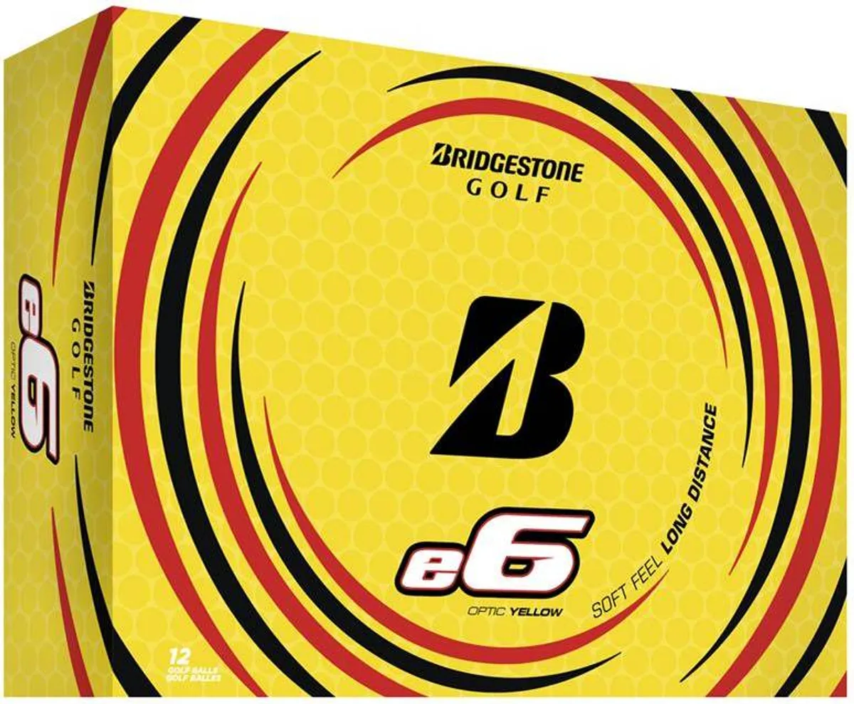 Bridgestone E6 Golfbolde - Gul