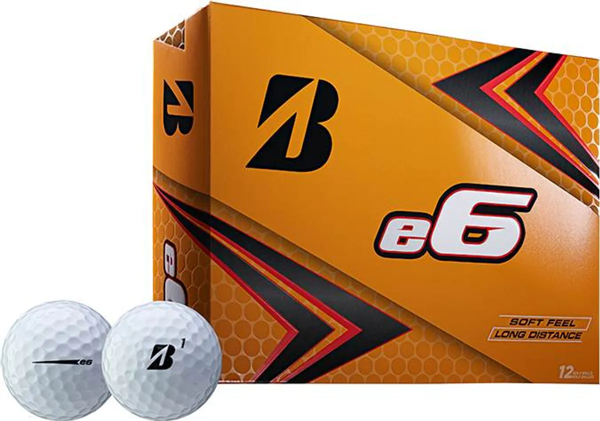 Bridgestone E6 Golfbolde - Hvid