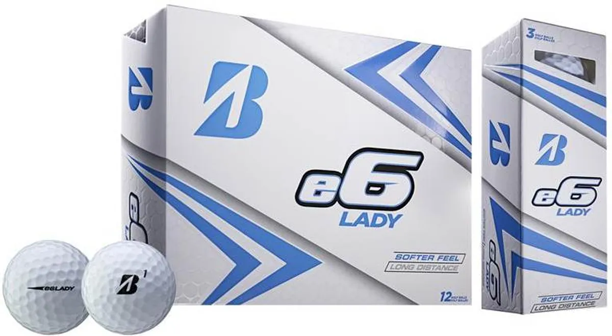 Bridgestone E6 Lady Dame Golfbolde - White