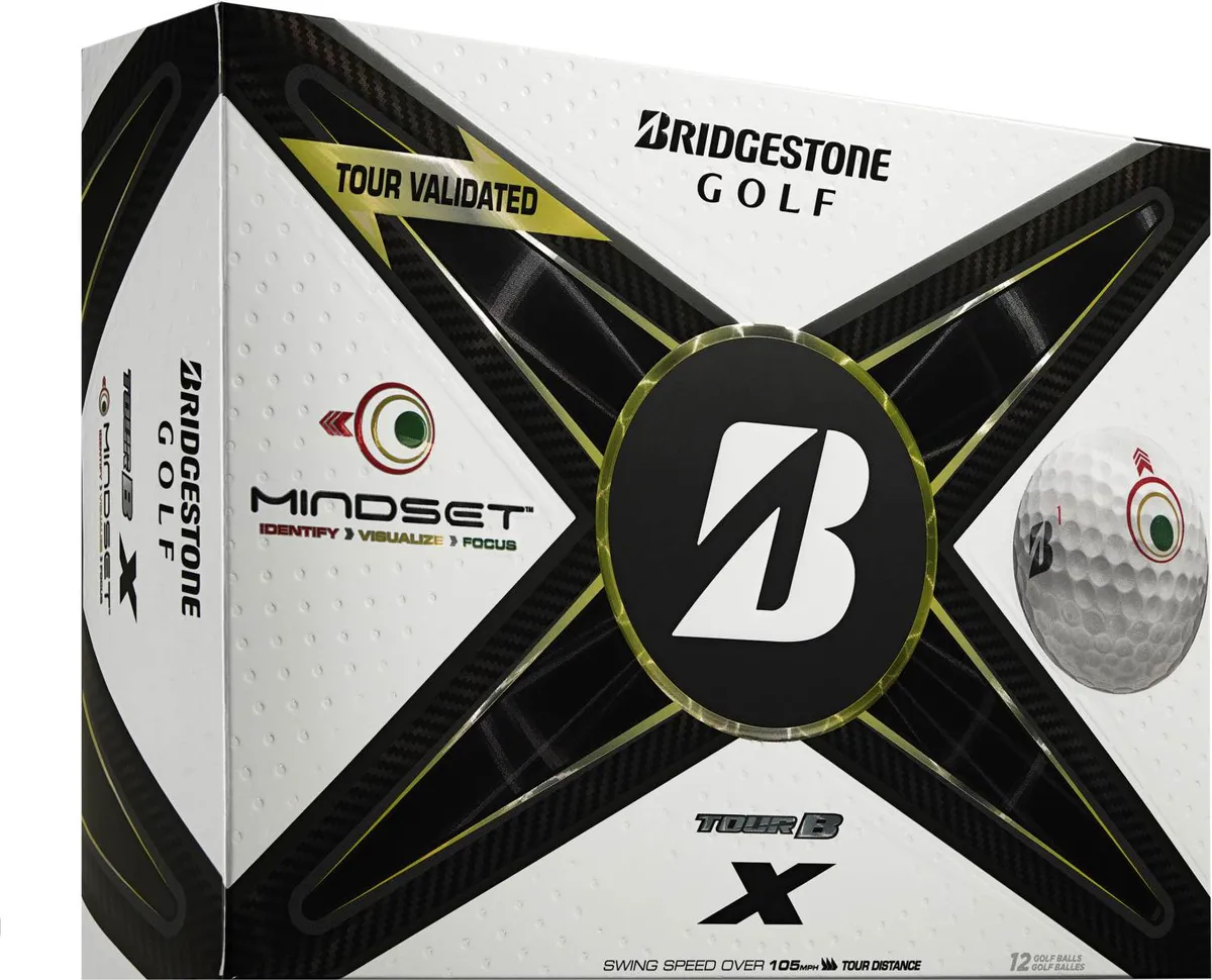 Bridgestone Tour B X Mindset Golfbolde - Hvid