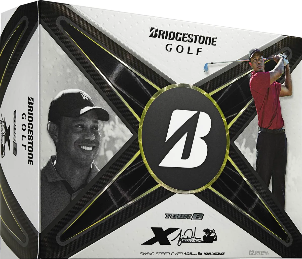 Bridgestone Tour B X Tiger Woods Edition Golfbolde - Hvid