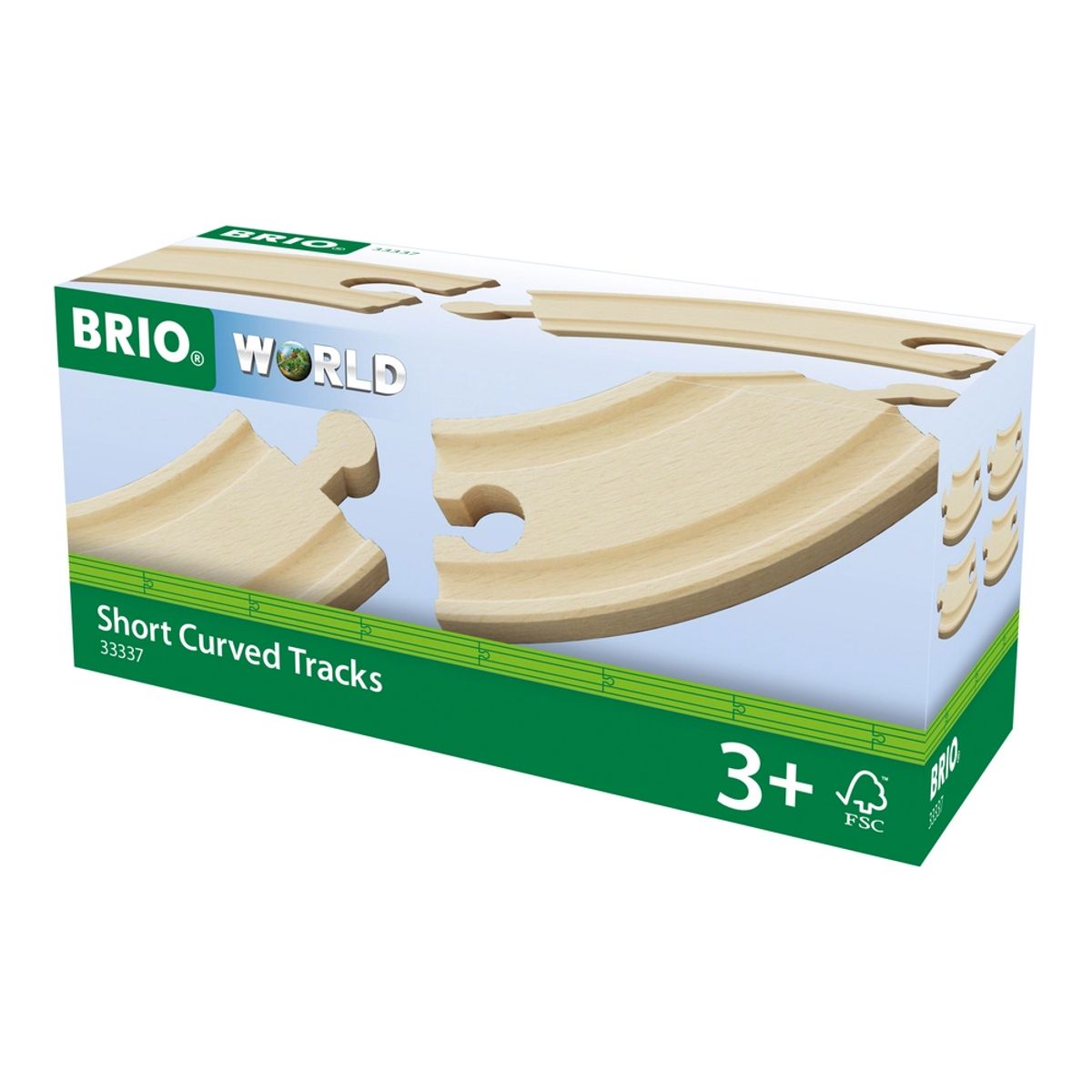 BRIO 33337 Buede skinner, korte