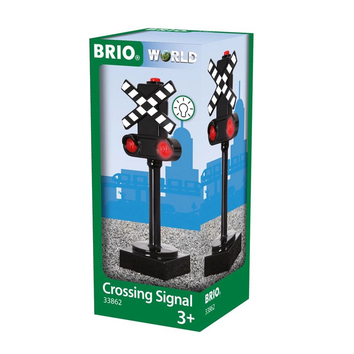 BRIO 33862 Jernbaneskilt med lys