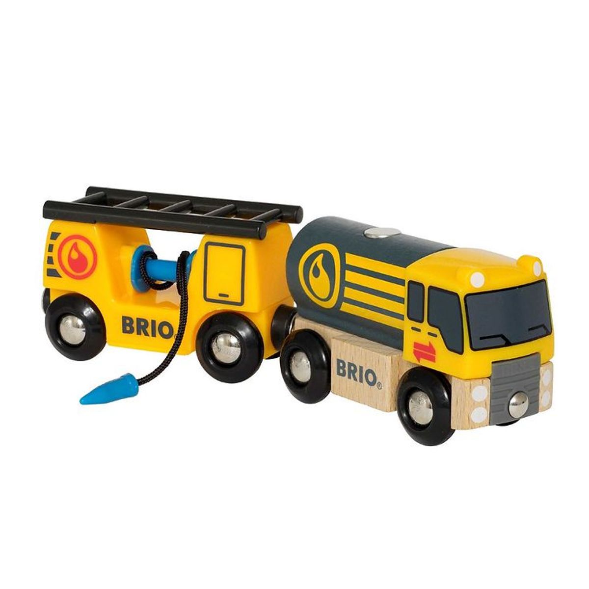 BRIO Tankbil m. Vogn - 17,3 cm - Gul 33907