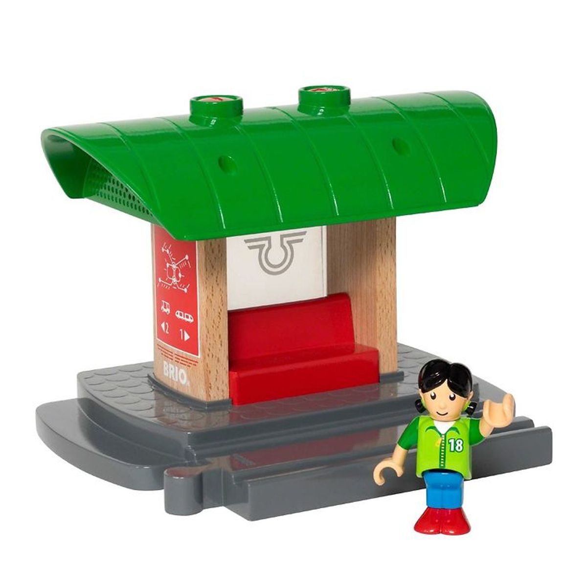 BRIO World Togstation m. Lydoptager 33840