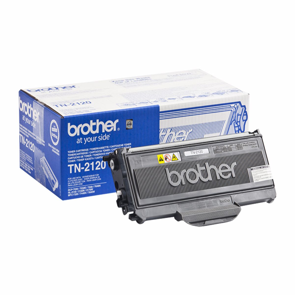 Brother TN2120 BK sort Lasertoner, Original