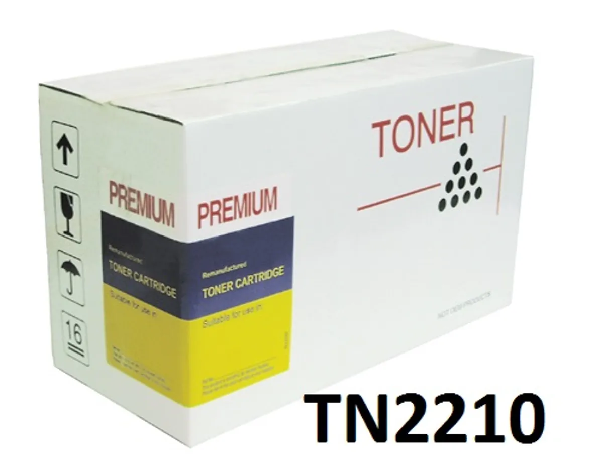 Brother TN2210 Sort Lasertoner Kompatibel