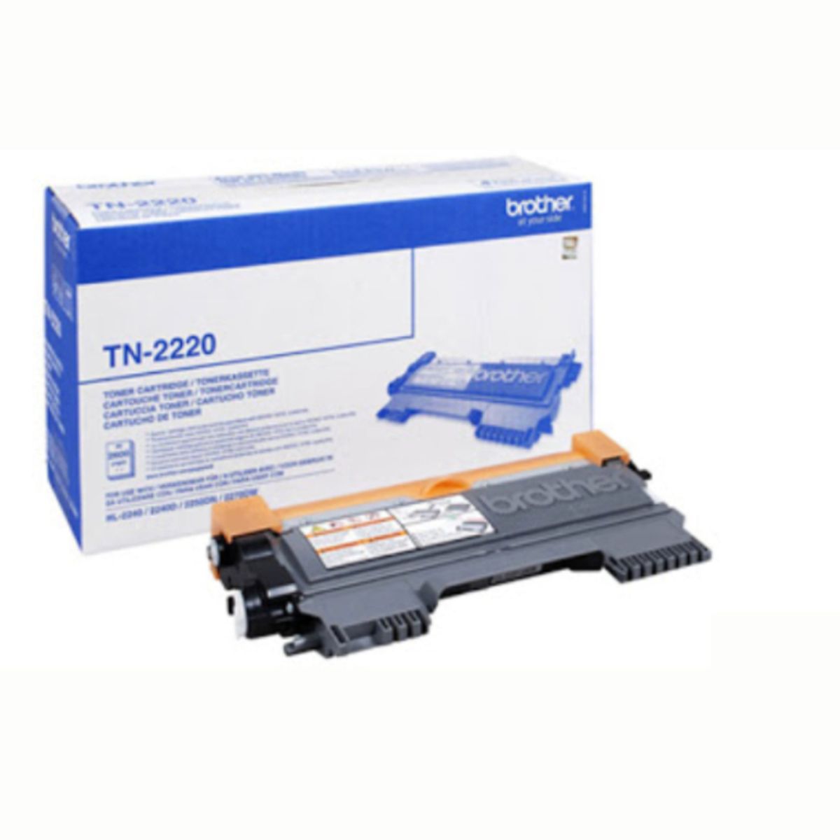 Brother TN2220 BK sort Lasertoner, Original