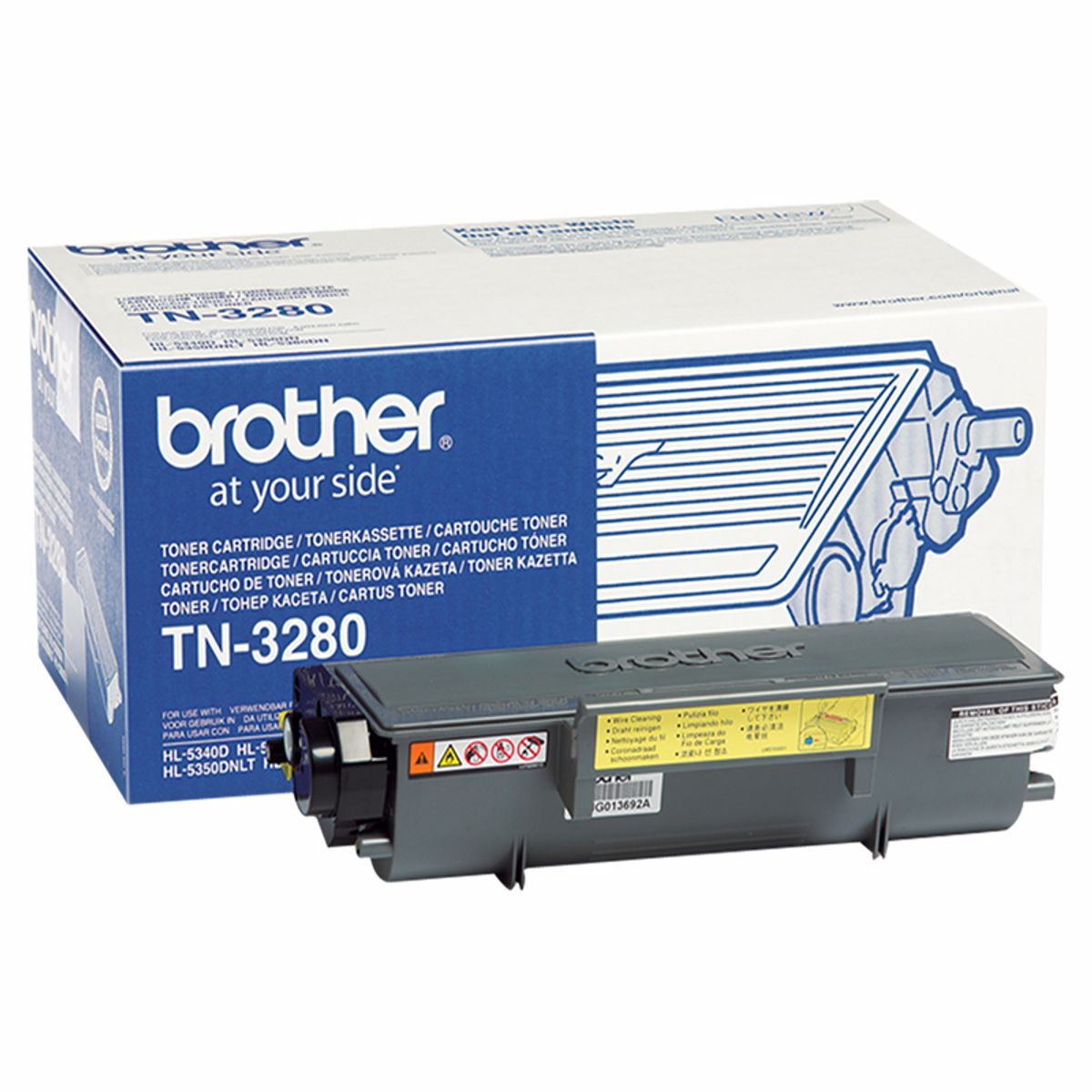 Brother TN3280 BK sort Lasertoner, Original