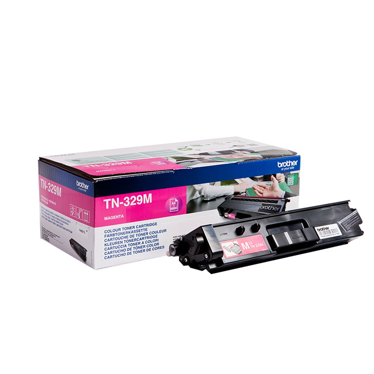 Brother TN329 M Magenta Lasertoner, Original