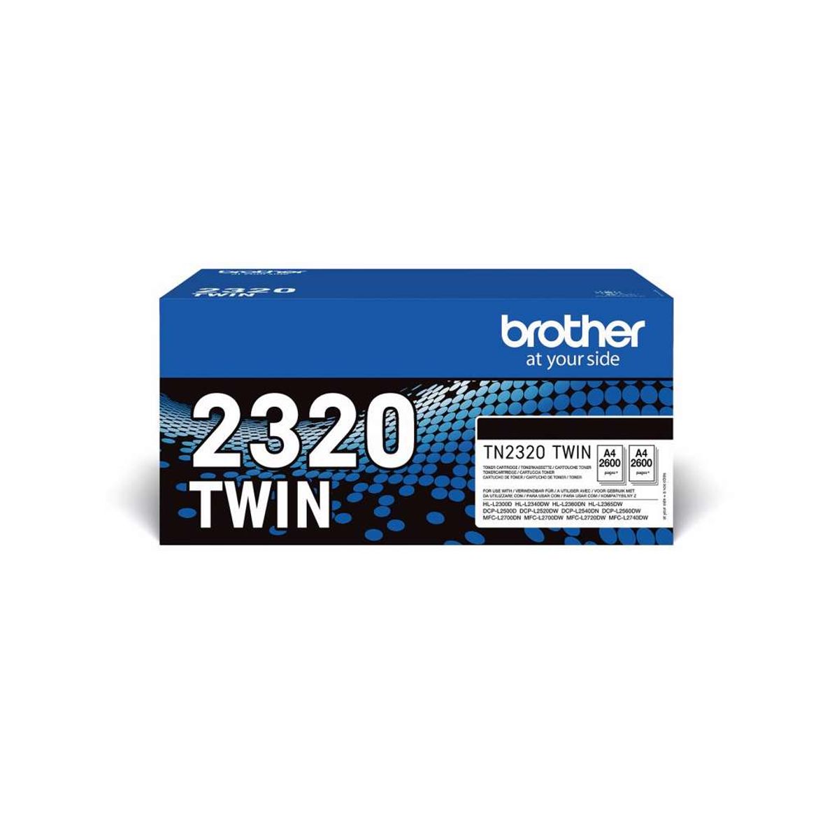 Brother Toner Tn-2320 2x Sort