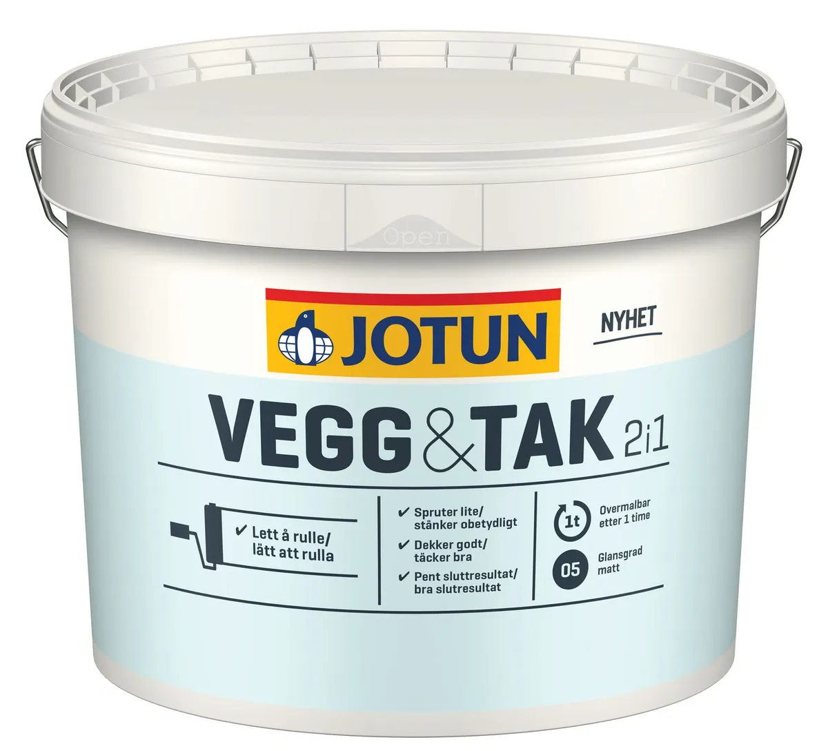 BUDGETVENLIG - Jotun Væg & Loft Glans 5 - 2.7 L - Maling