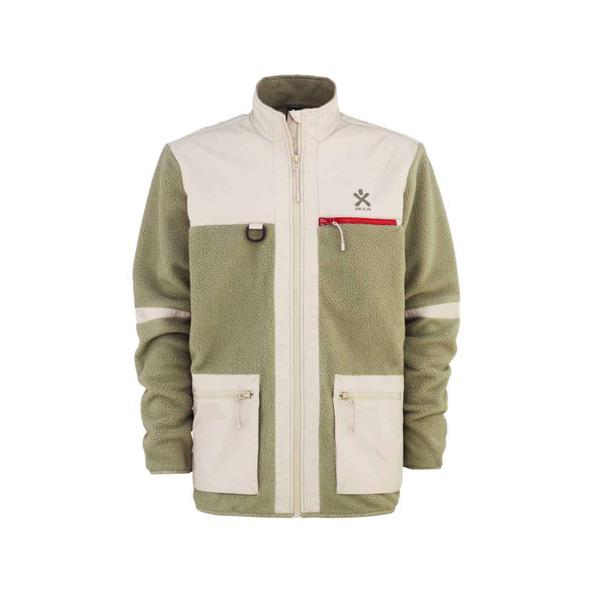 Bula - Utility - Fleece Jakke - Sage - Str. L