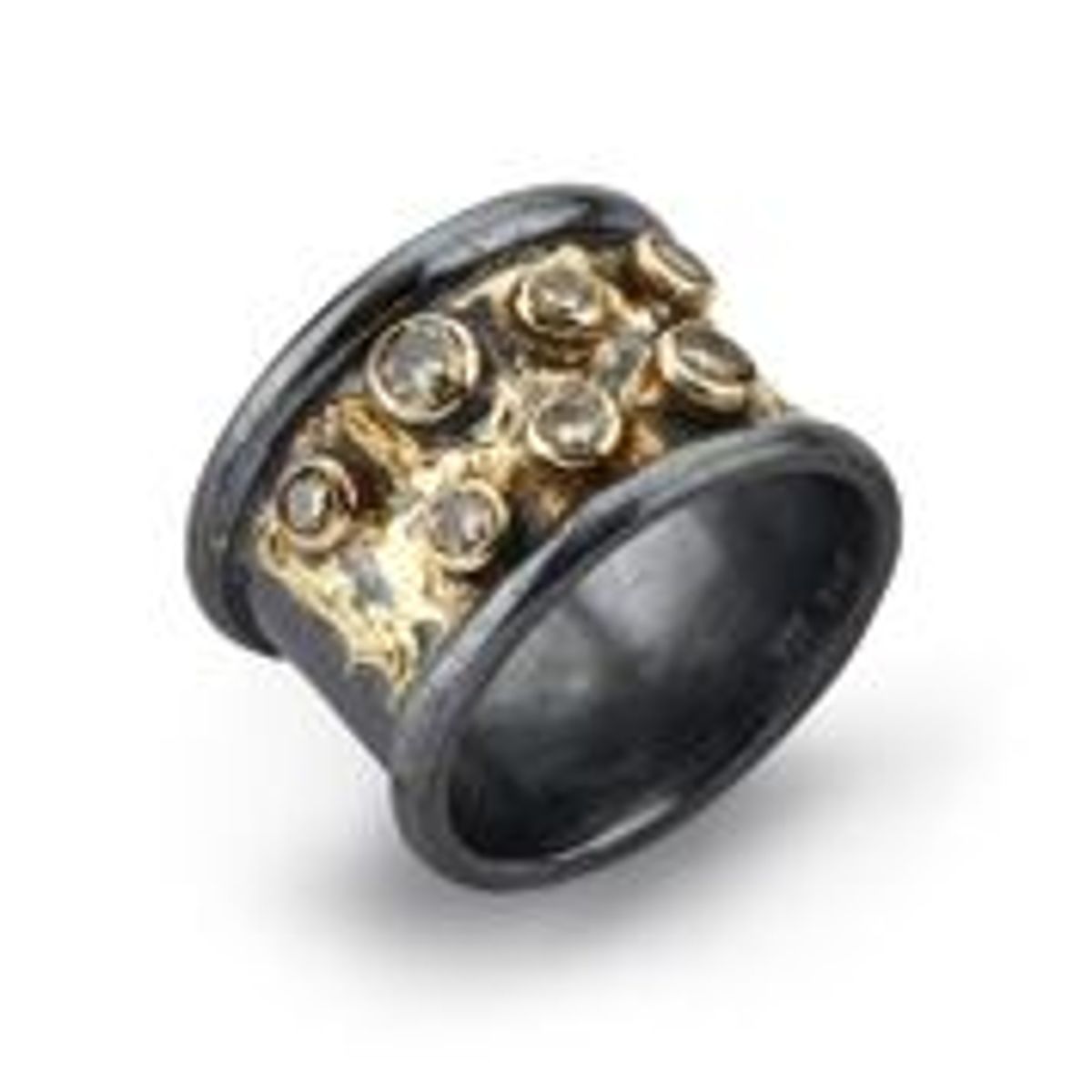 By Birdie Hudson 18 Karat Guld Ring med 14 Kt Guld Og 1,00 Carat Diamanter