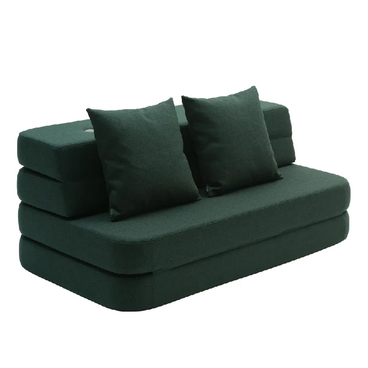 by Klipklap 3 Fold Sofa XL Soft - Flere Farver - Deep Green w. Light Green