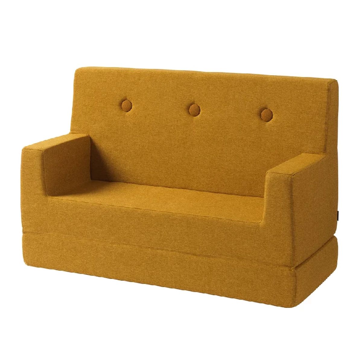 by Klipklap Kids Sofa - Flere Farver - Mustard w. Mustard