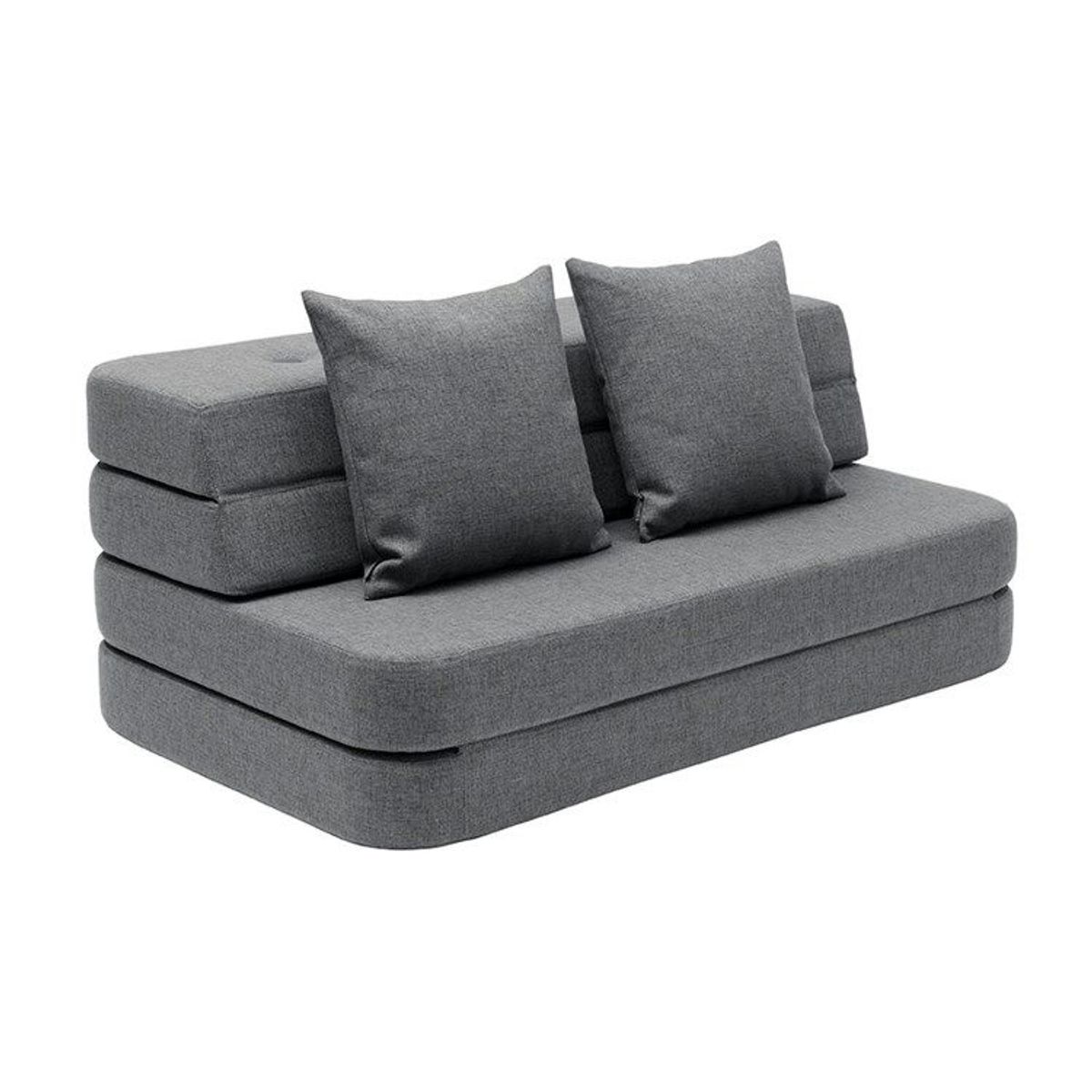 by KlipKlap KK 3 Fold Sofa KK 3 Fold Sofa Blue grey w/grey