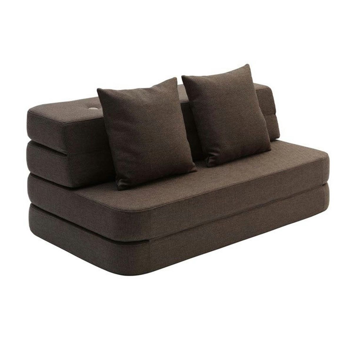 by KlipKlap KK 3 Fold Sofa KK 3 Fold Sofa Brown w/sand