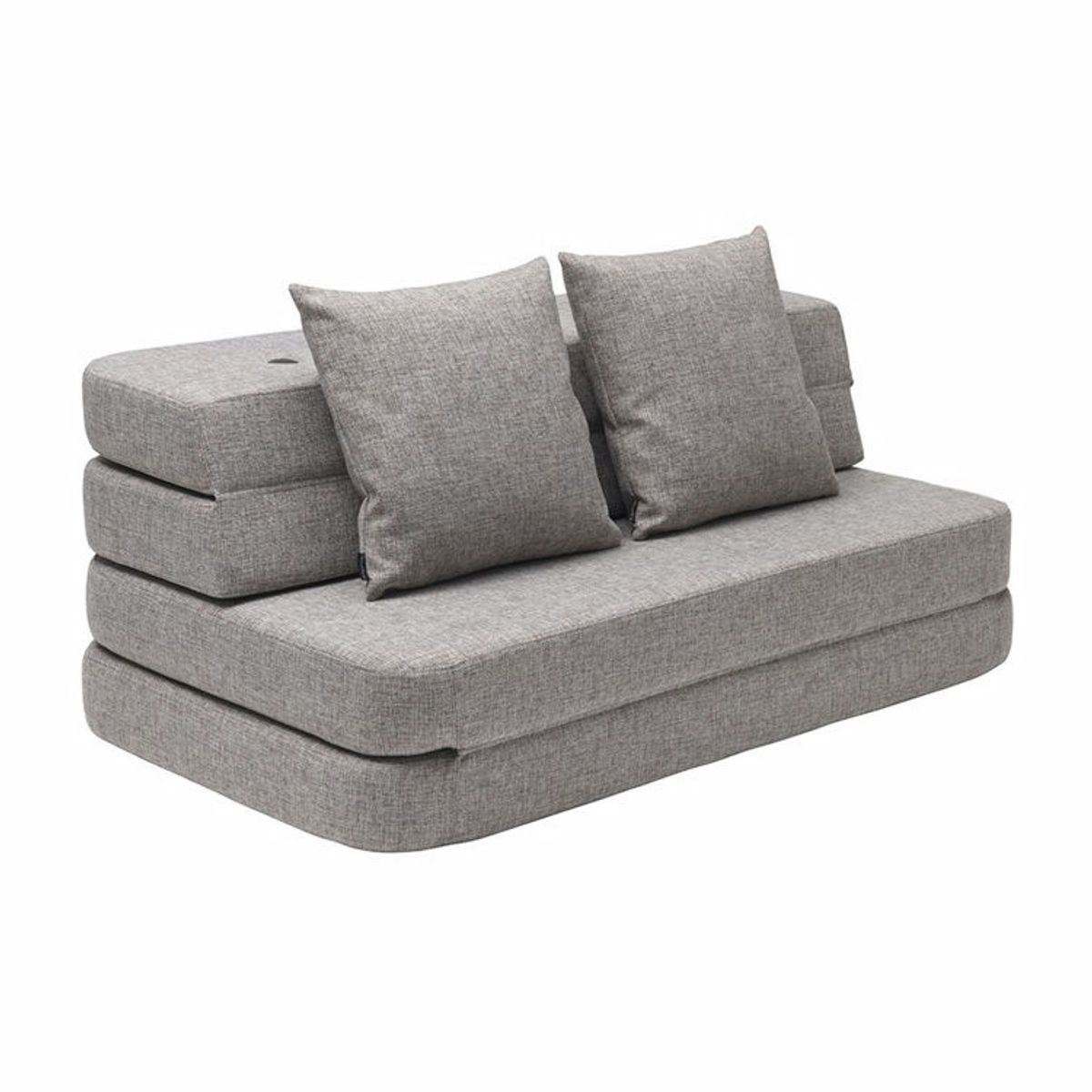 by KlipKlap KK 3 Fold Sofa KK 3 Fold Sofa Multi grey w/grey