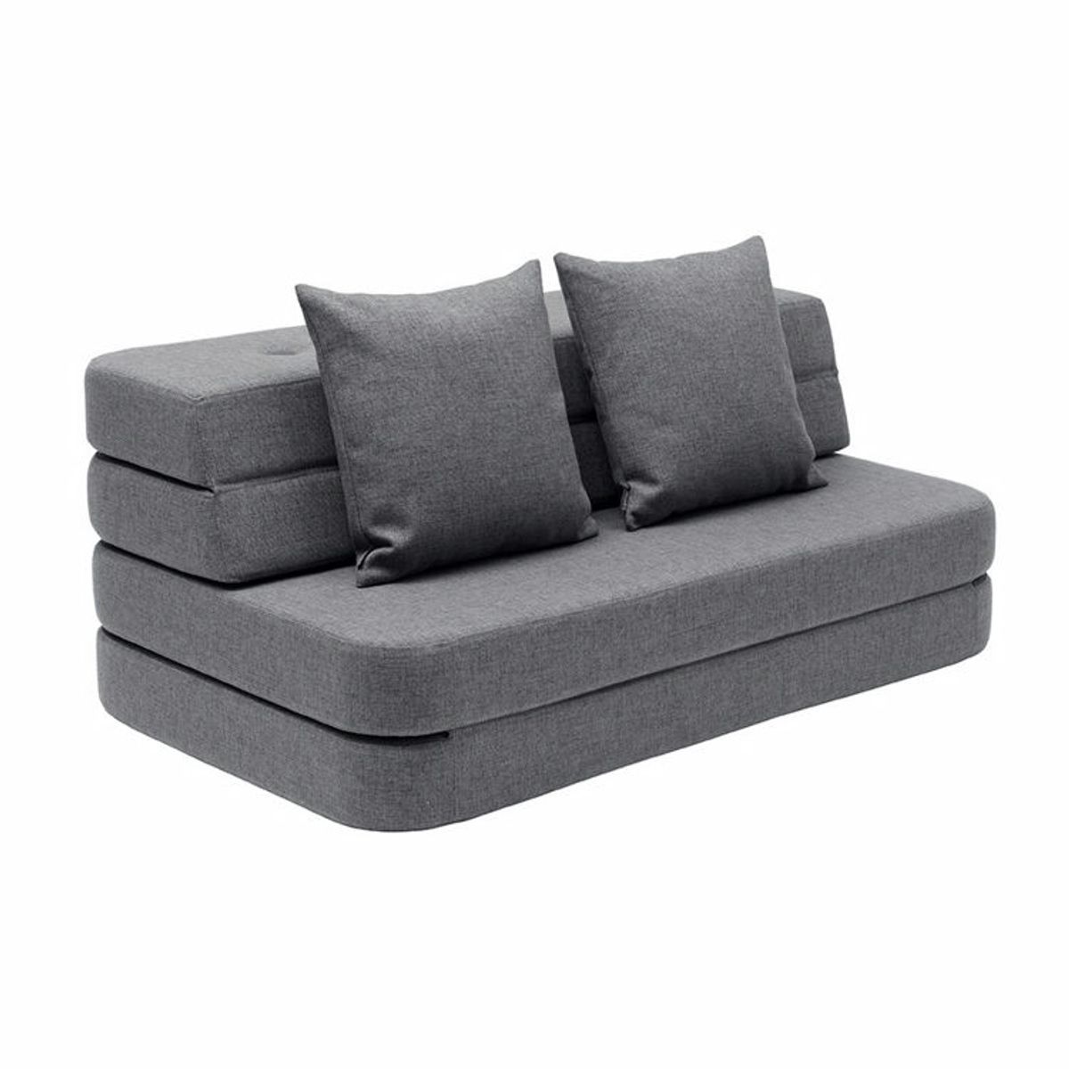 by KlipKlap KK 3 Fold Sofa KK 3 Fold Sofa XL Soft Blue grey w/grey