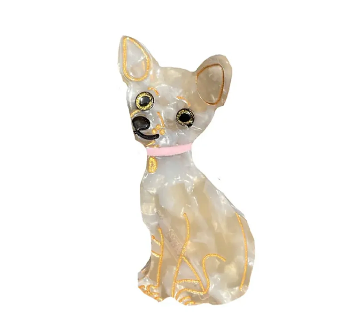 By Stær Chihuahua Hårklemme Beige 8317039