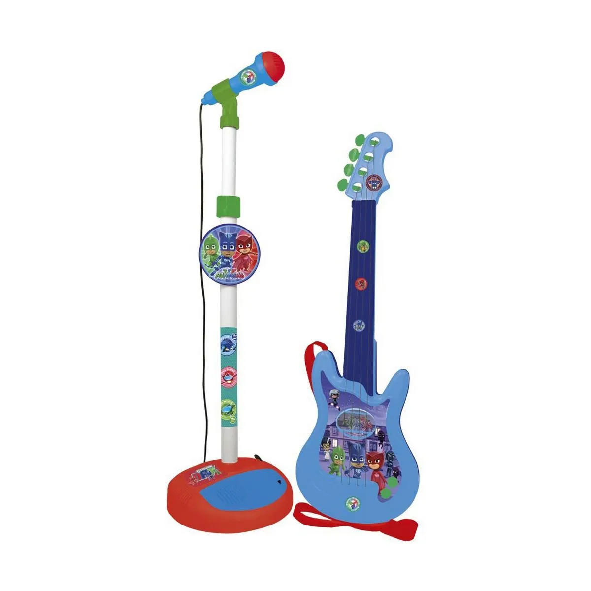 Børne Guitar PJ Masks Mikrofon Blå