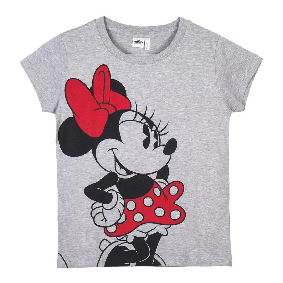 Børne Kortærmet T-shirt Minnie Mouse Grå 10 år