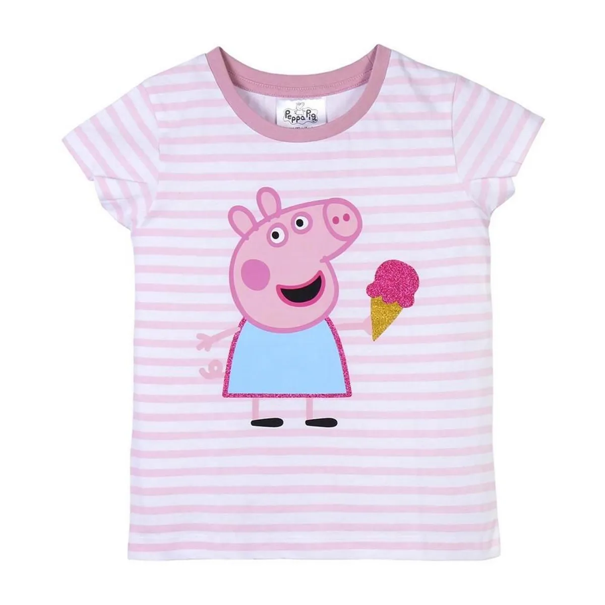 Børne Kortærmet T-shirt Peppa Pig Pink 6 år