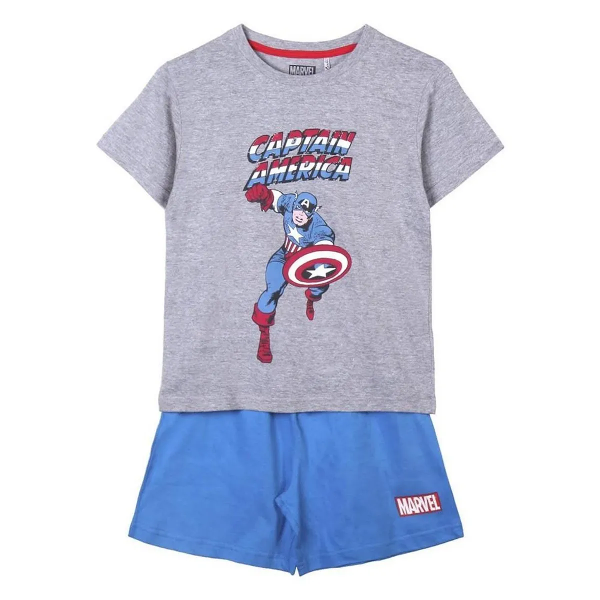 Børnepyjamasser Marvel Grå Blå 6 år