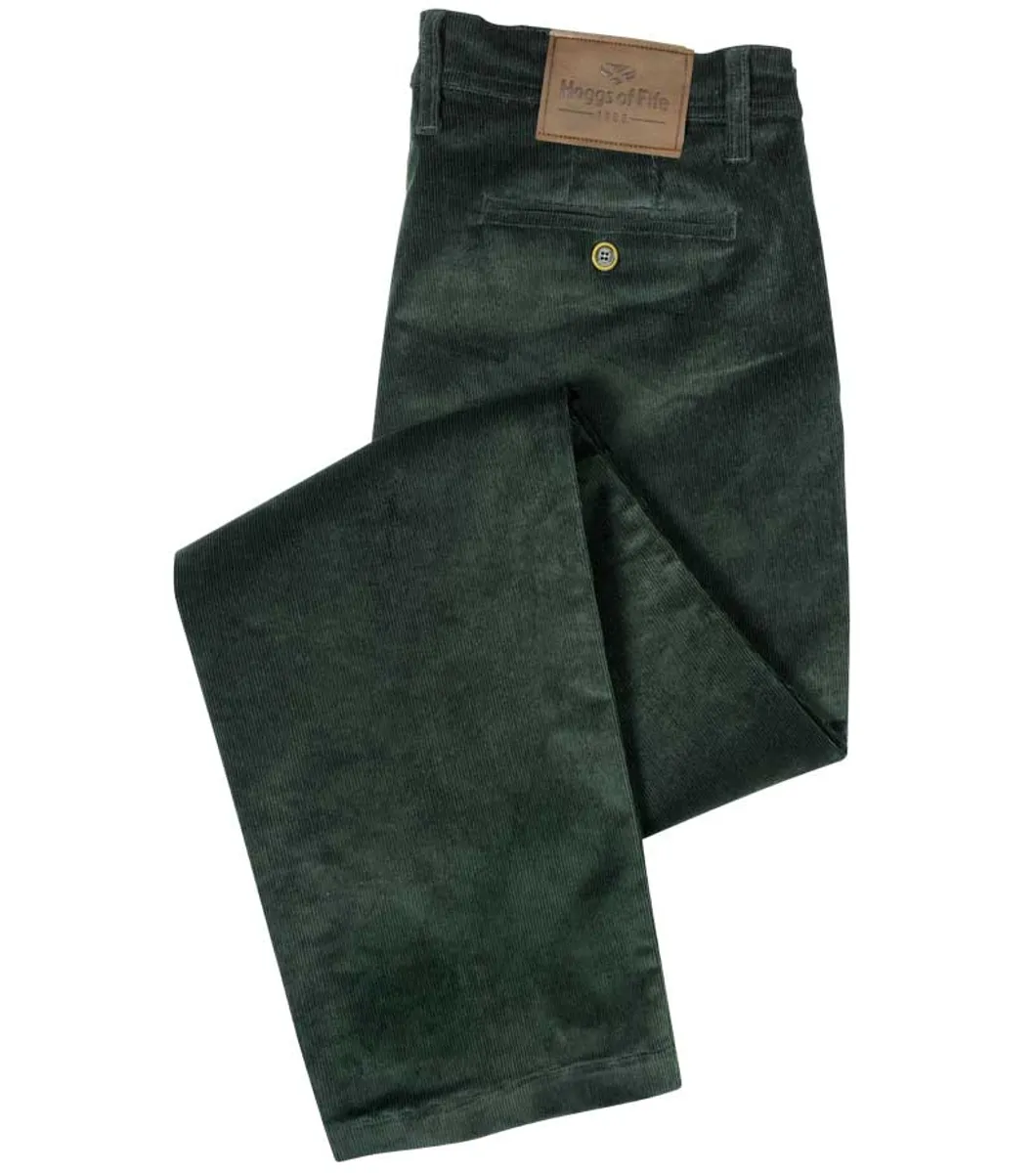 Cairnie Mens, fløjlsbukser, racing green grøn m. stretch - 32L