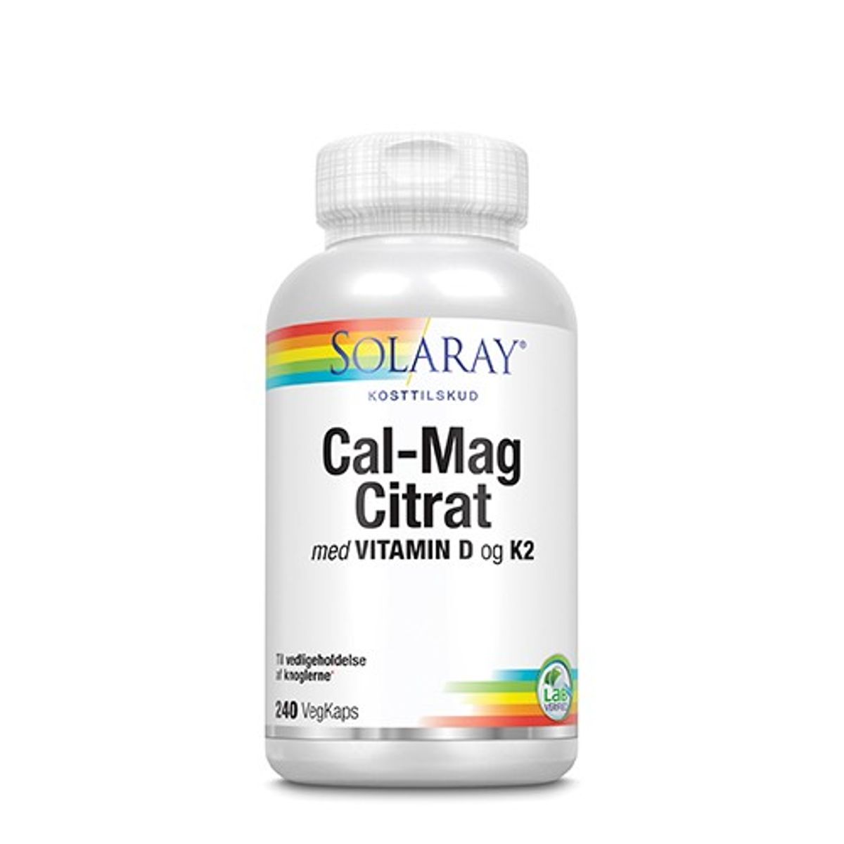 Cal-Mag med 25 mcg D+ 50 mcg K2 - 240 kap - Solaray