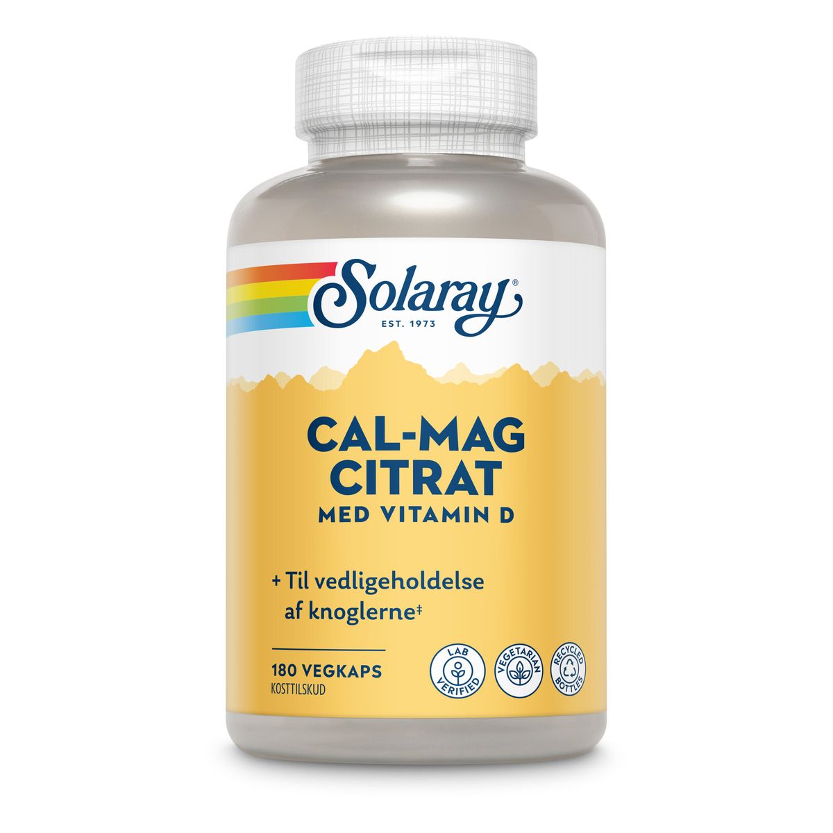 Calcium Magnesium Citrat med D-vit. - 180 kapsler