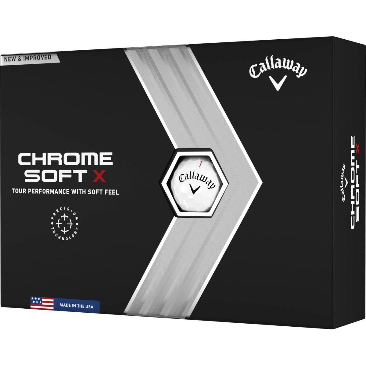 Callaway Chrome Soft X (2022) Logobolde - Hvid