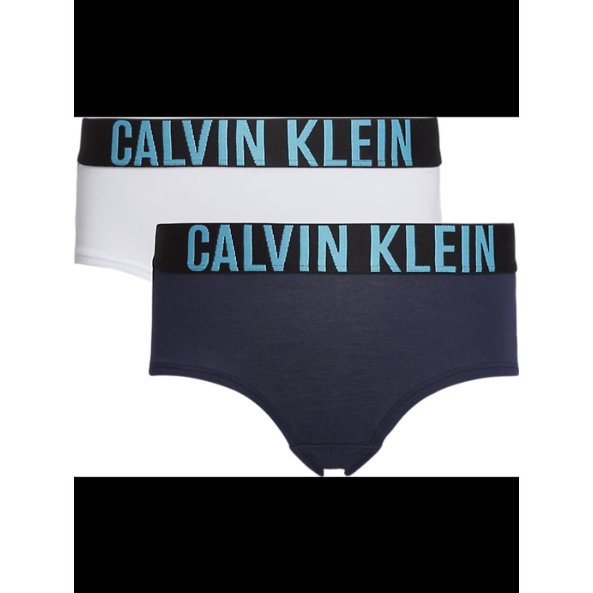 Calvin Klein 2-pak Hipster Black Iris/ White Pige - Legekammeraten.dk