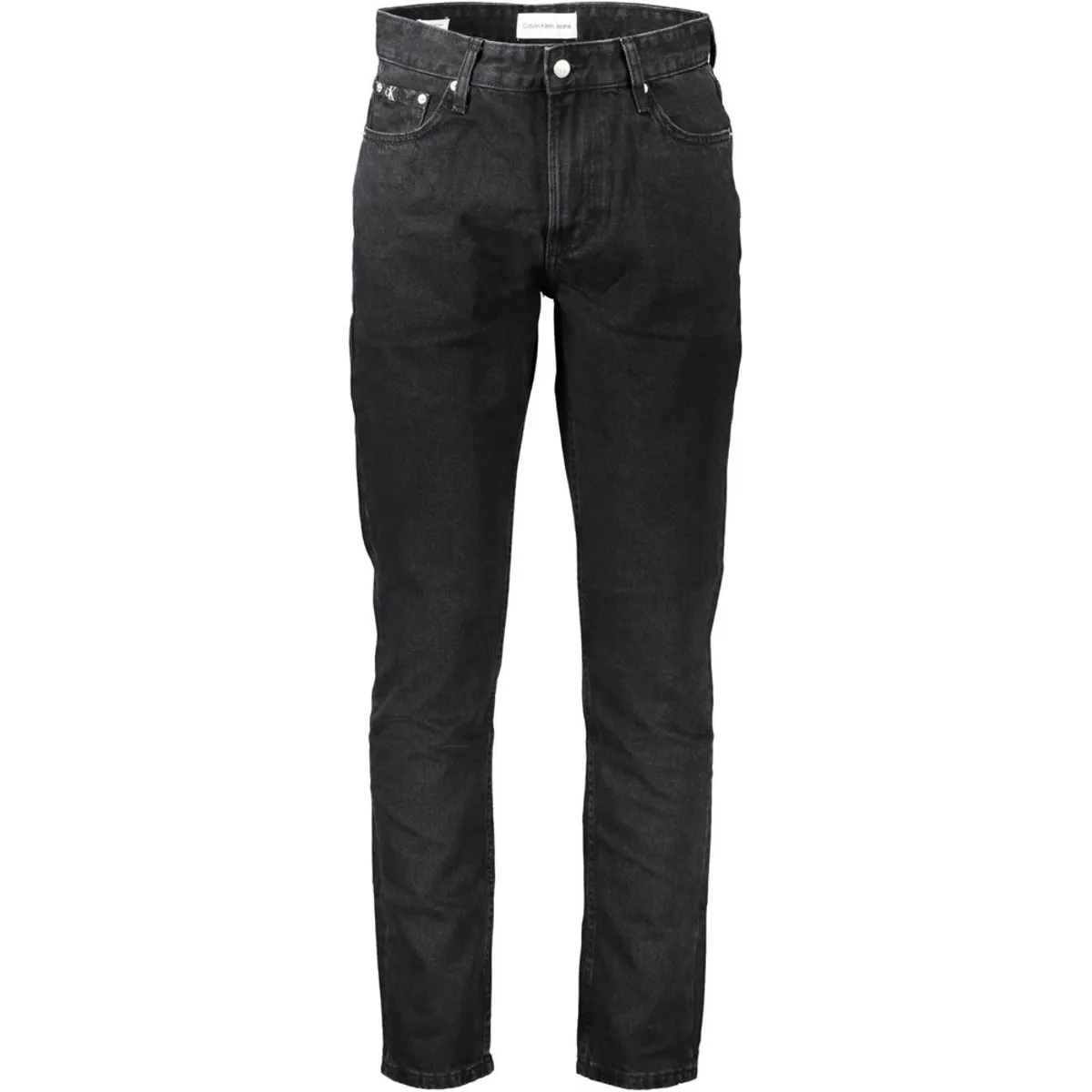 Calvin Klein Black Cotton Jeans & Pants