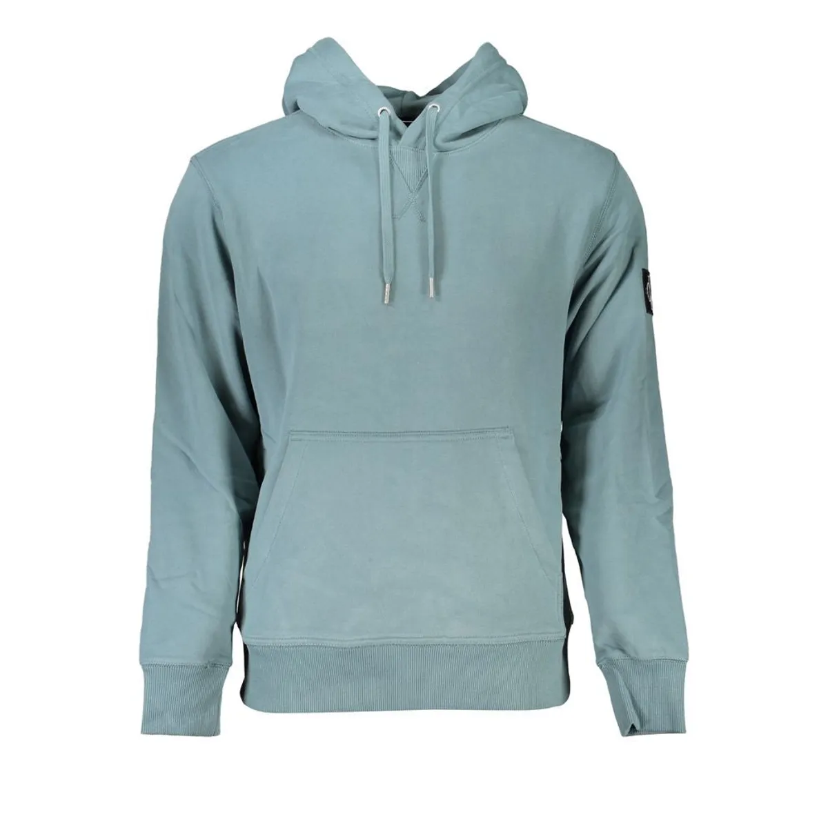 Calvin Klein Chic Green Hooded Cotton Sweatshirt