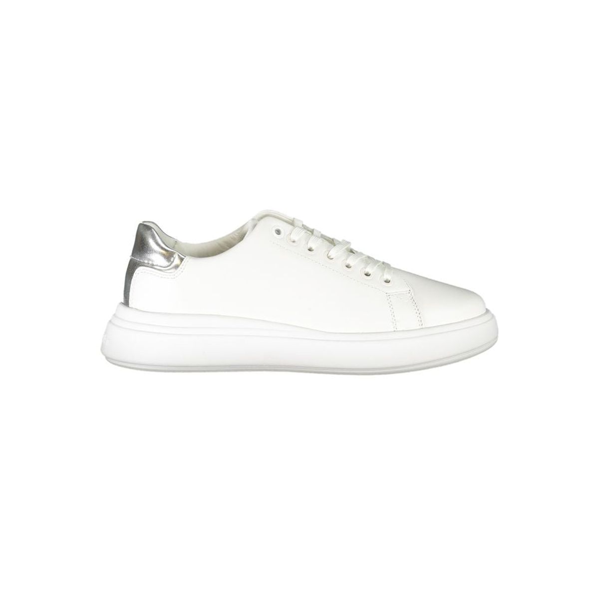 Calvin Klein Chic White Sneakers with Contrast Details