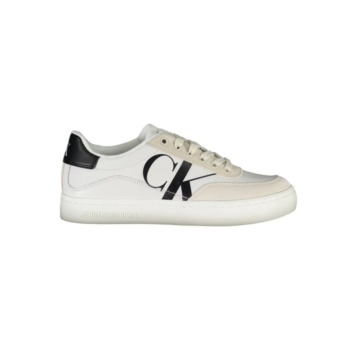 Calvin Klein Eco-Chic White Sneakers with Contrast Details