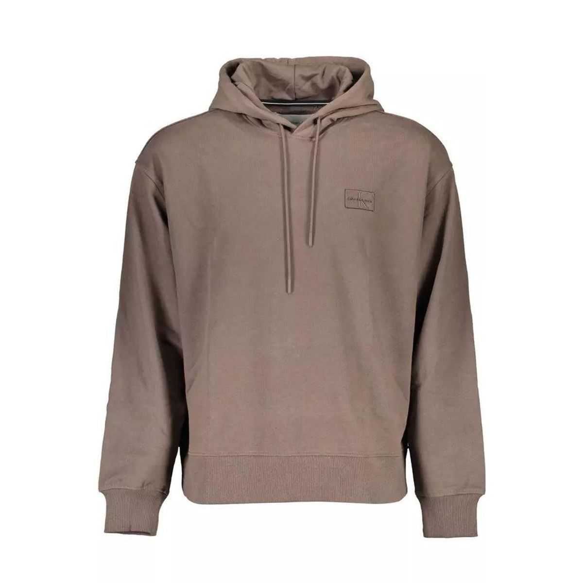 Calvin Klein Eco-Conscious Hooded Brown Sweatshirt