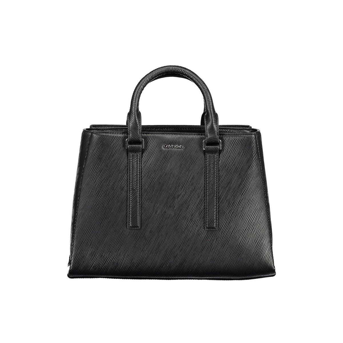 Calvin Klein Elegant Black Contrasting Details Handbag