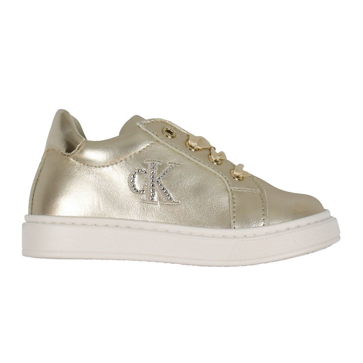 Calvin Klein Sko - Low Cut Lace-Up - Platinum