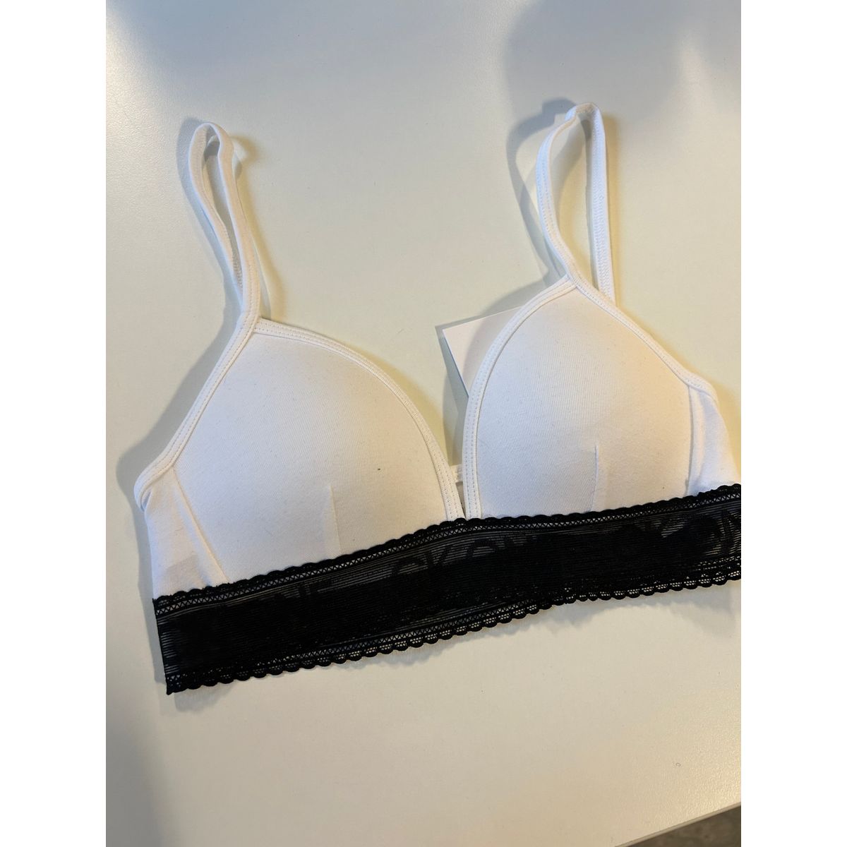 Calvin Klein Triangle Bralette Padded Pige - Legekammeraten.dk