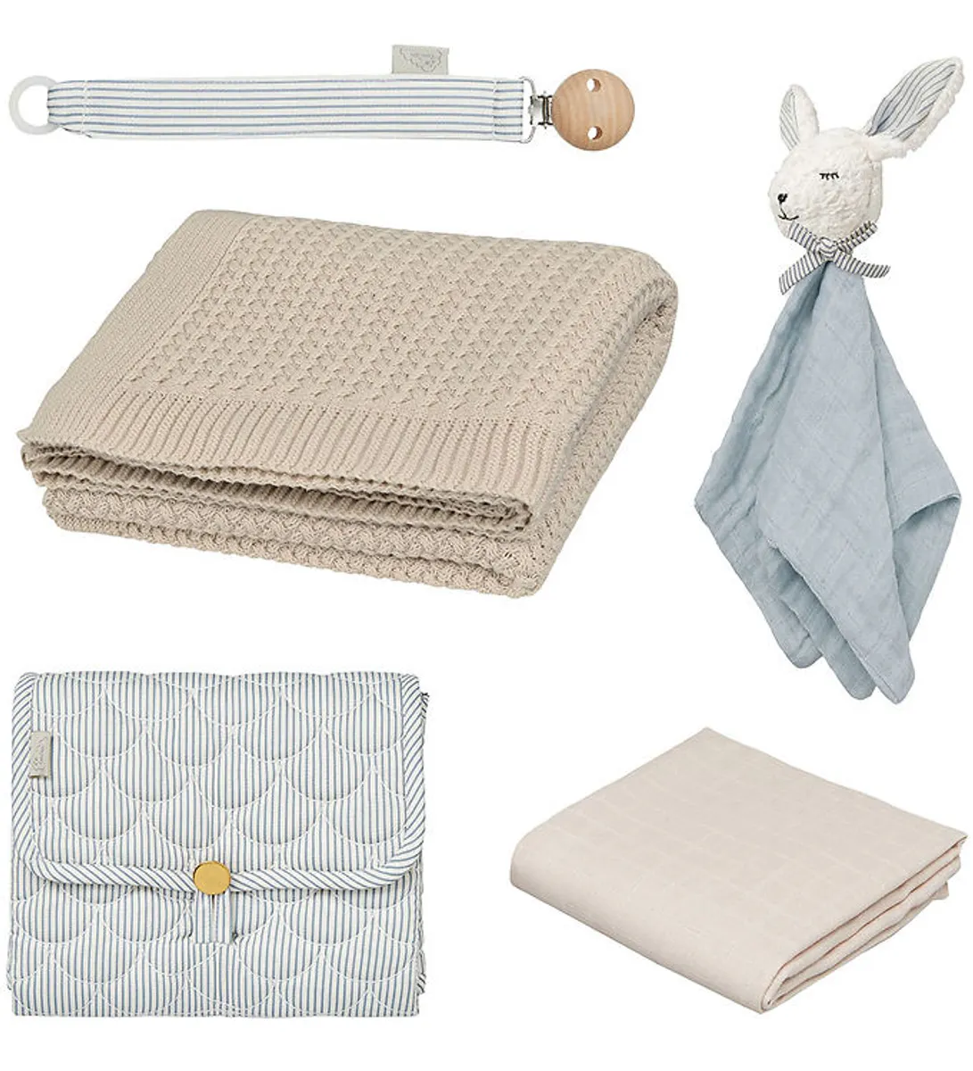 Cam Cam Gaveæske - Babyshower - Classic Stripes Blue