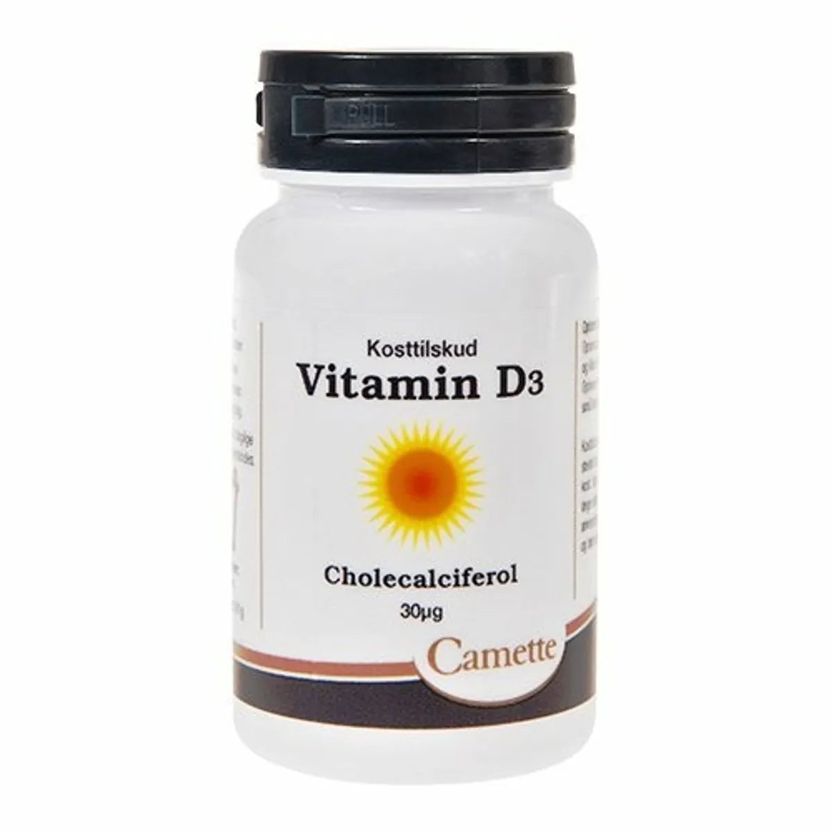 Camette Vitamin D 30 mcg, 180tab.