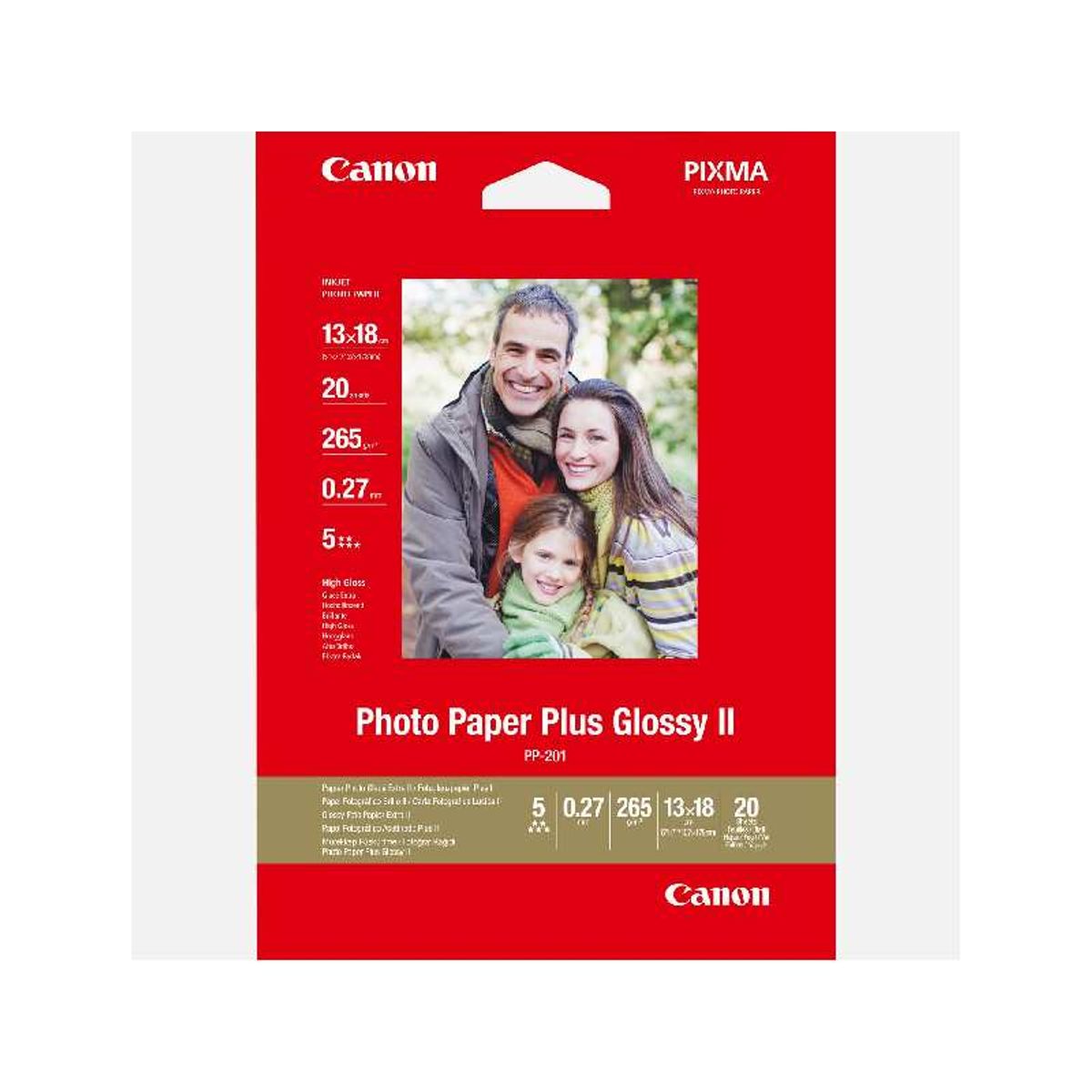 Canon fotopapir PP201 glossy II 13x18cm 20 ark 2311B018