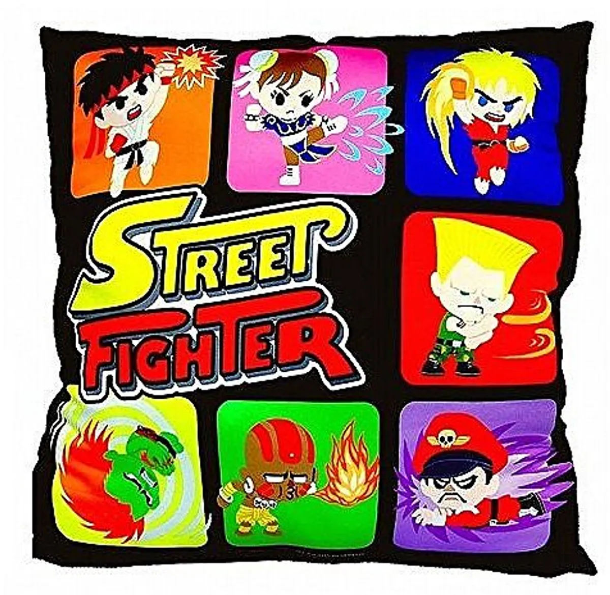 Capcom - Street Fighter Characters (Chibi/Deformed) - Pude/Pillow