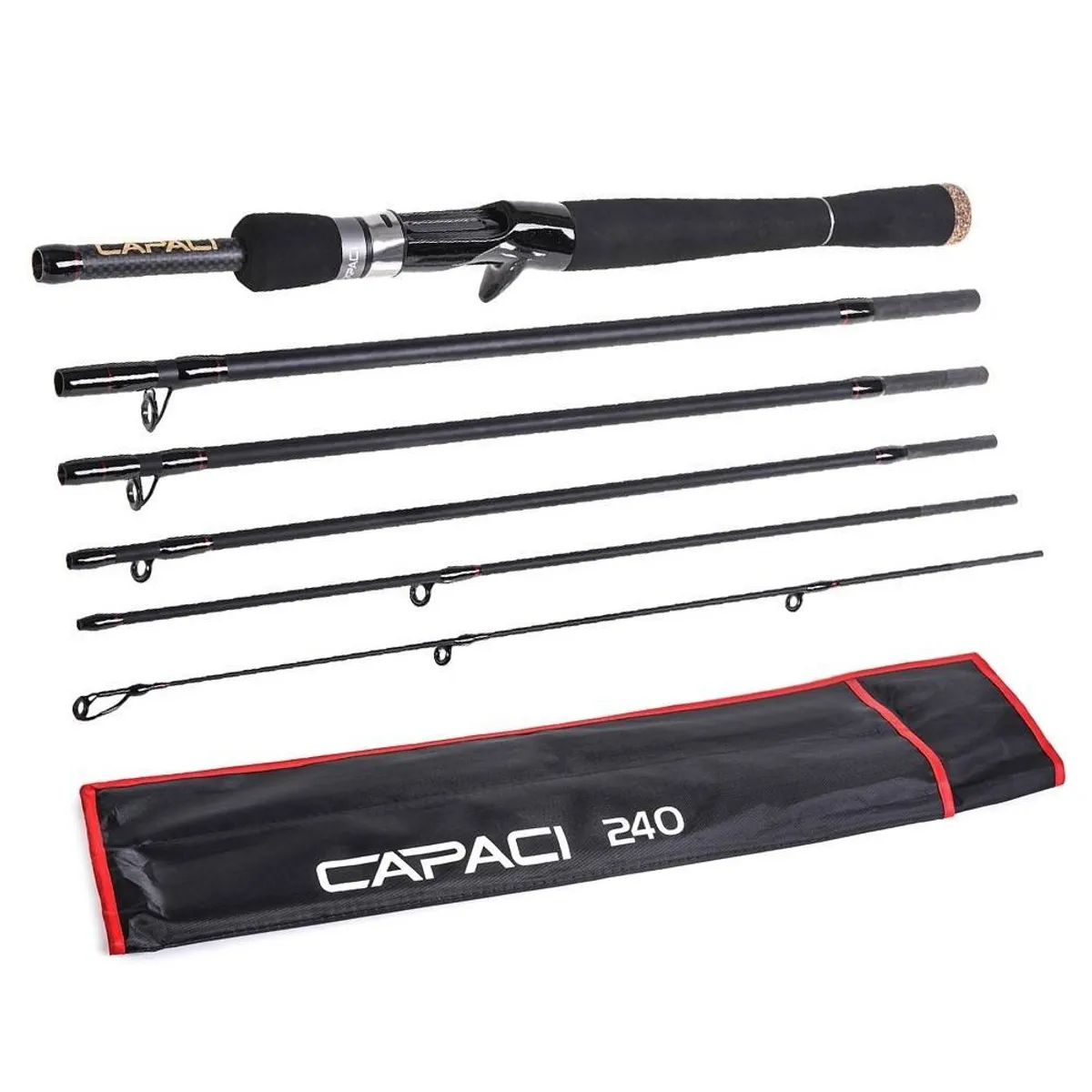 CAPICI carbon Teleskob fiskestang 132g / 2.4m - Casting